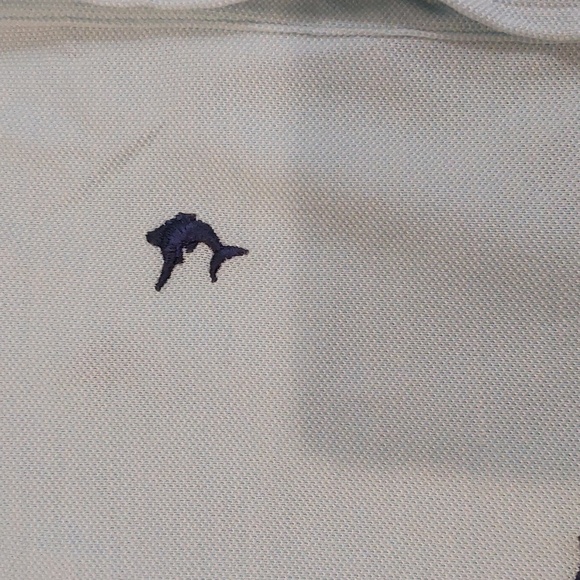 Ralph Lauren Knit Oxford Men's Button Down Fish Pattern Polo Shirt Size XLT - Picture 4 of 14